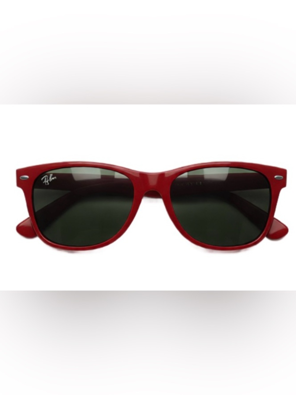 Ray-Ban New Wayfarer Red Sunglasses | Dark Green Lenses